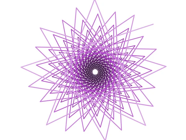 Спираль Геометрического Дизайна Белом Фоне — стоковое фото