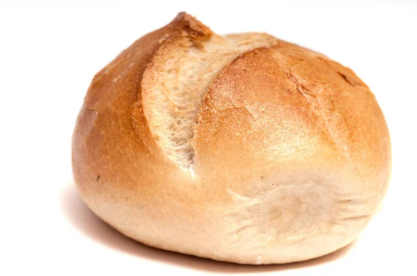 Brötchen Vor Weißem Hintergrund — Stockfoto