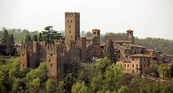 Vista Panoramica Maestosa Architettura Medievale — Foto Stock