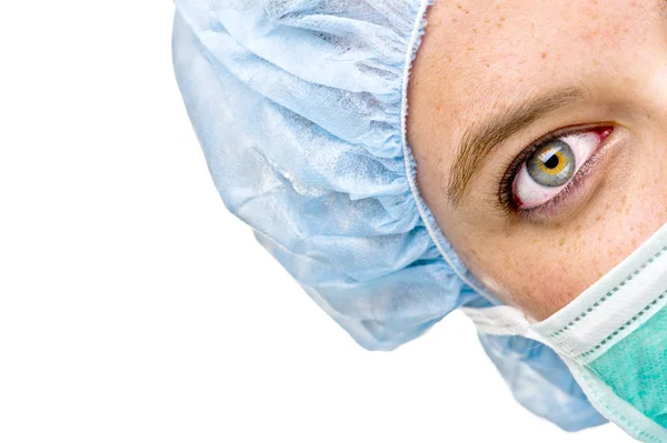 Facial Una Enfermera Quirúrgica — Foto de Stock