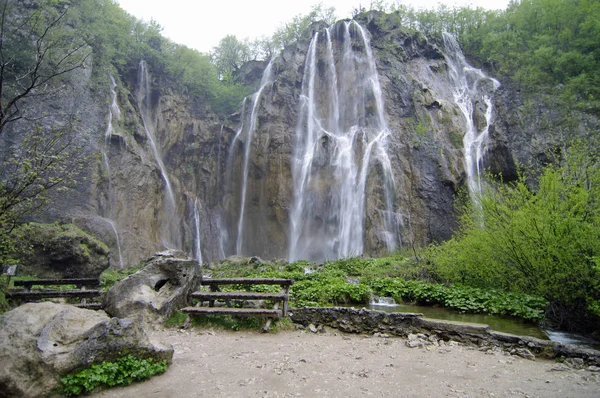 Las Cascadas Plitvice Croatia — Foto de Stock