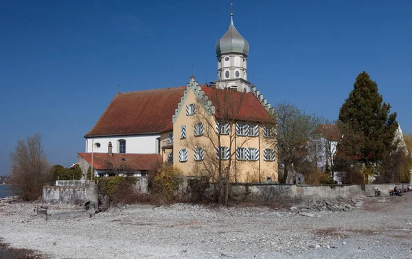 George Kyrka Wasserburg Bodensee — Stockfoto