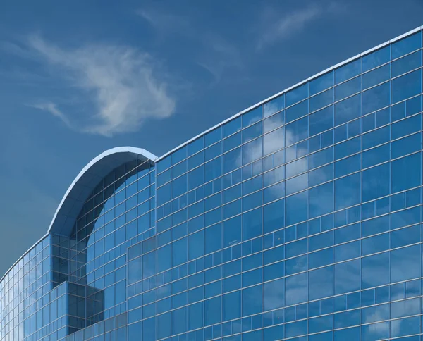 Moderne Blauwe Glazen Toren Stad — Stockfoto