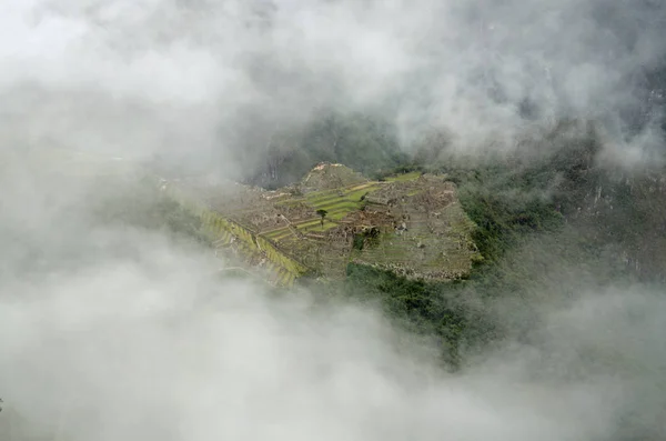 Деревня Инков Мачу Пикчу Всемирное Наследие Unesco Одно Семи Новых — стоковое фото