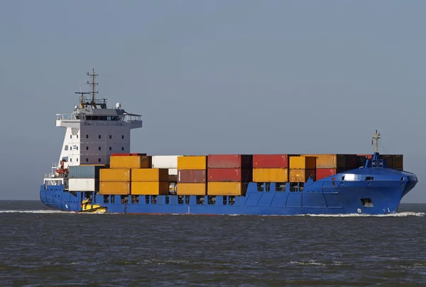 Containerschifffahrt Frachtschiff Wassertransport Für Die Schifffahrt — Stockfoto