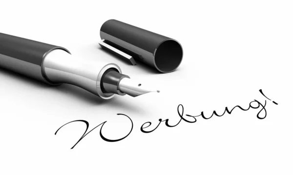 Pen Calligraphy Concept Design — Stock Photo, Image