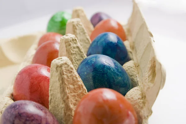 Concepto Colorido Vacaciones Decoraciones Pascua Feliz —  Fotos de Stock