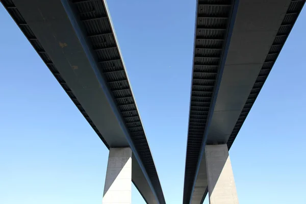 Ponte Alta Holtenauer Sobre Canal Kiel Kiel — Fotografia de Stock