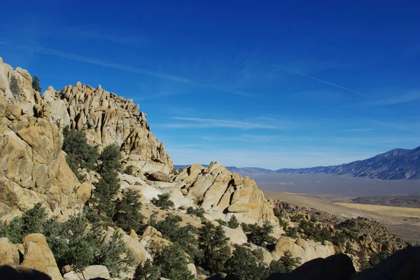 Krásné Skály Vysokým Výhledem Poušť Hory Kalifornie — Stock fotografie