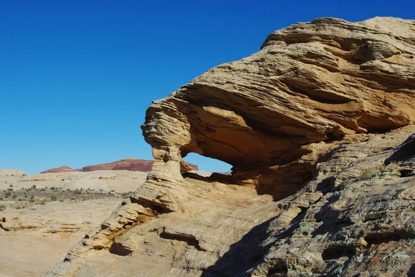 Formación Rocas Con Agujero Cerca Araña Secreta Utah — Foto de Stock