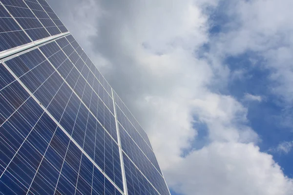 Alternativa Energia Solar Células Solares Proteção Climática Não Poluente — Fotografia de Stock