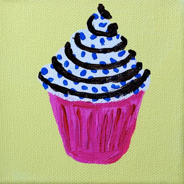 Cupcake Fundal Colorat — Fotografie, imagine de stoc