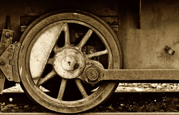 Szczegół Starego Pociągu Parowego — Zdjęcie stockowe