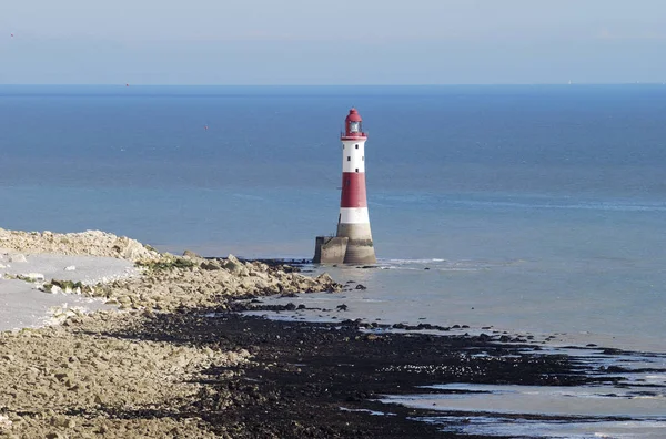 Beach Beachy Head Eastbourne East Sussex England Lighthouse — Stock Photo, Image