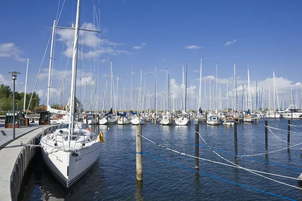 Marina Heiligenhafen Mare Baltico Schleswig Holstein Germania Europa — Foto Stock