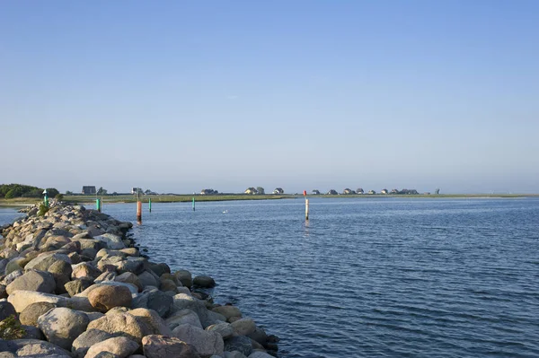 Mit Blick Auf Die Halbinsel Und Naturschutzgebiet Graswarder Heiligenhafen Ostsee — Stockfoto