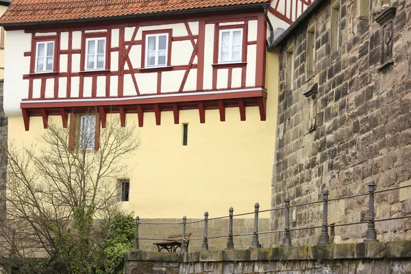 Tudor Style House Kronach Bavaria Germany — Stock Photo, Image