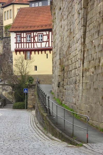 Tudor Estilo Casa Kronach Bavaria Alemanha — Fotografia de Stock