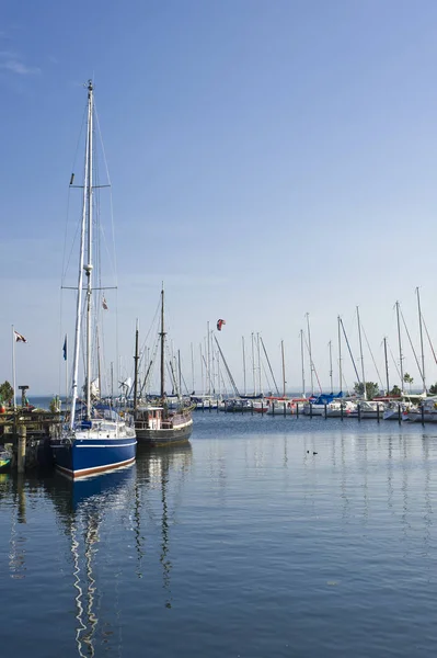 Puerto Orth Isla Fehmarn Mar Báltico Schleswig Holstein Alemania Europe — Foto de Stock