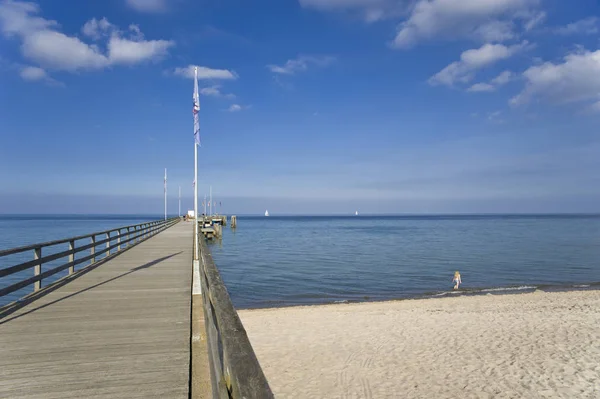 Pier Dahme Baltic Sea Schleswig Holstein Germany Europe — Foto de Stock