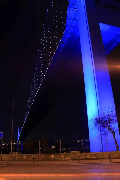 Ponte Bósforo Noite — Fotografia de Stock