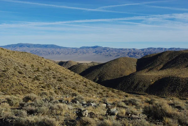 Haut Désert Près Col Westgard Californie Avec Vue Sur Désert — Photo