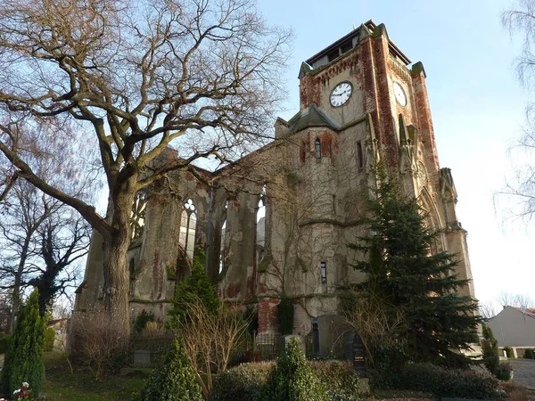 Church Ruins Outskirts Leipzig Wachau — Stock Photo, Image