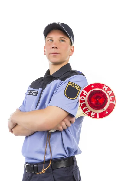 Ung Man Uniform Med Baseball Mössa — Stockfoto