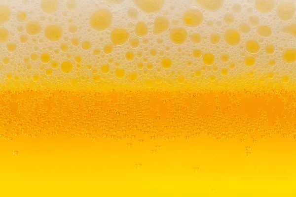 Cold Beer Close Foam Bubbles — Stock Photo, Image