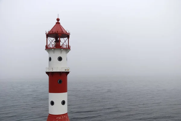 Faro Alla Marina Fahrensodde Flensburg Schleswig Holstein Germania — Foto Stock