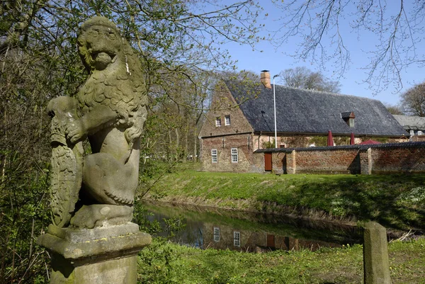 León Piedra Schloss Vor Husum Schleswig Holstein Alemania — Foto de Stock