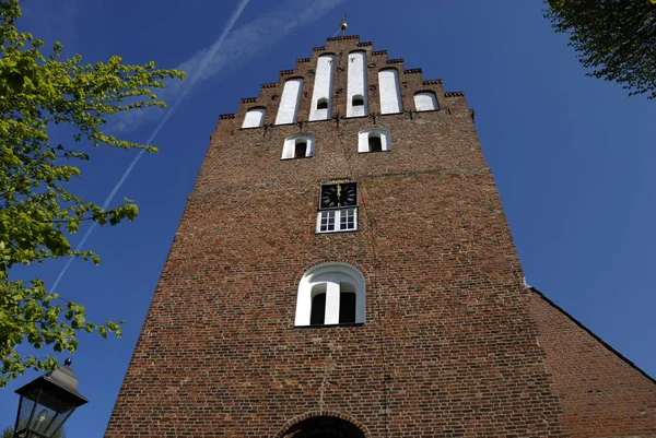 Евангельская Церковь Хайлигенхафене Шлезвиг Гольштейн Германия — стоковое фото