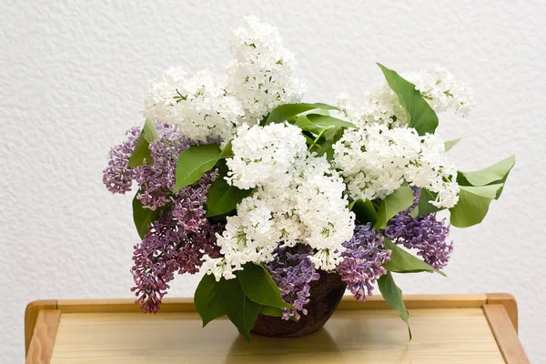 Bouquet Lilas Dans Vase — Photo