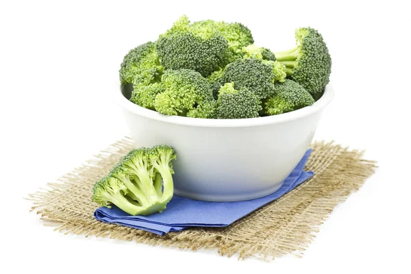 Brokoli Segar Dalam Mangkuk — Stok Foto