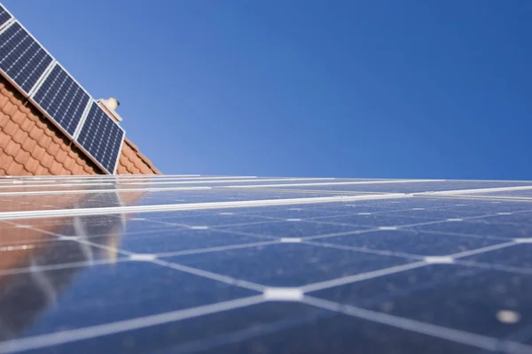 太阳能发电系统 太阳能发电 免版税图库图片