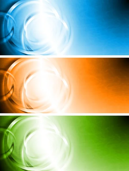 Set Abstract Colourful Banners Eps — Stock Photo, Image