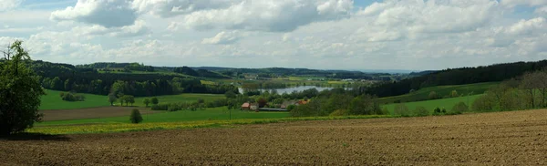 Panoramautsikt Från Söder Till Illmensee — Stockfoto