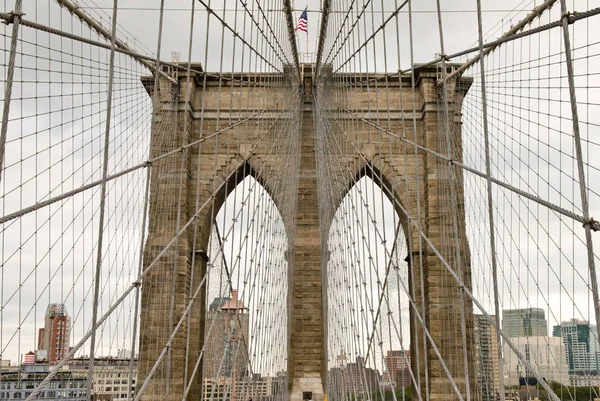 Nova Iorque Brooklyn Bridge — Fotografia de Stock