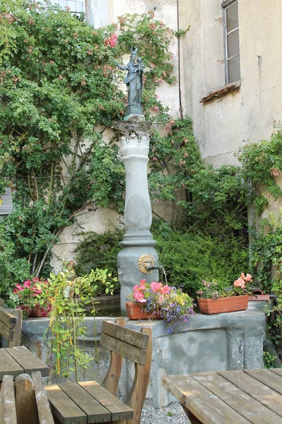 Meersburg Bir Çeşme — Stok fotoğraf