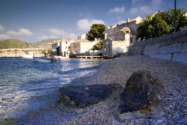 Όμορφο Τοπίο Στο Νησί Vis Στην Κροατία Θερινό Τοπίο — Φωτογραφία Αρχείου