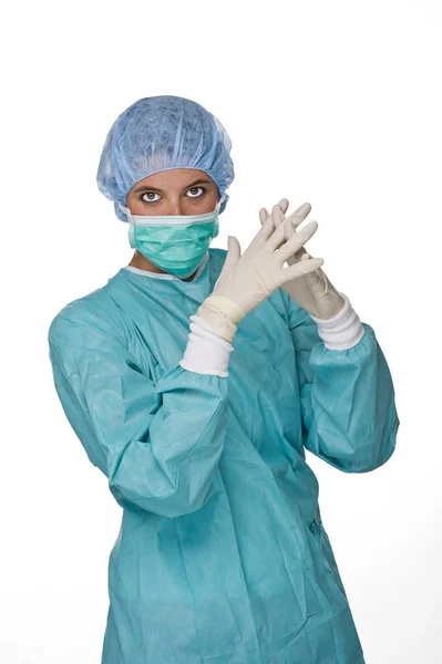 Médico Con Ropa Protectora — Foto de Stock