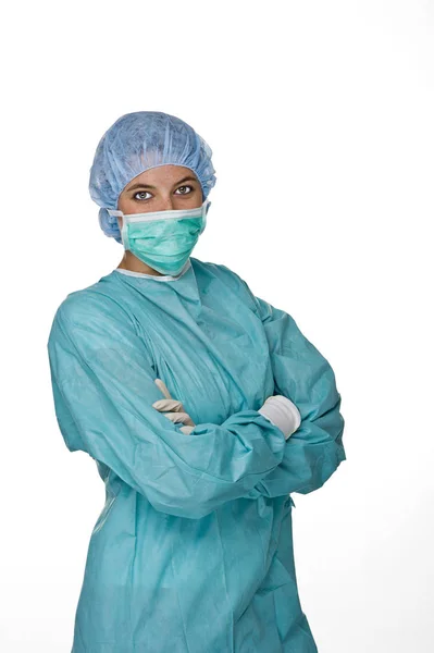 Médico Con Ropa Protectora — Foto de Stock