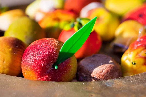 Närbild Frukten Deliciouse Sicilian Marzapane — Stockfoto