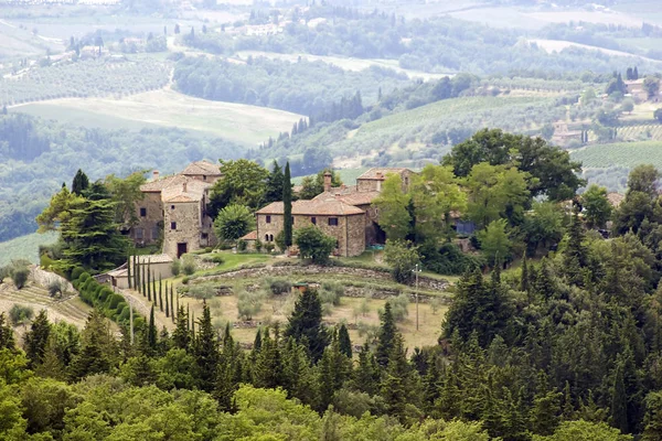 Vista Para Costa Toscana — Fotografia de Stock