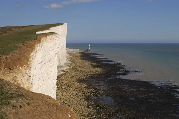 Eastbourne Yakınlarındaki Beachy Head Deki Tebeşir Kayalıkları Doğu Sussex Ngiltere — Stok fotoğraf