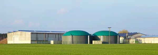 Fábrica Automática Biogás Comerciais Agricultura Digestor Anaeróbico — Fotografia de Stock
