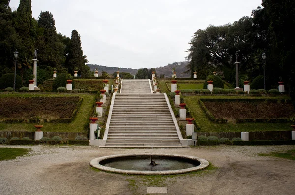 Escalera Parque Castillo Miramare Trieste — Foto de Stock