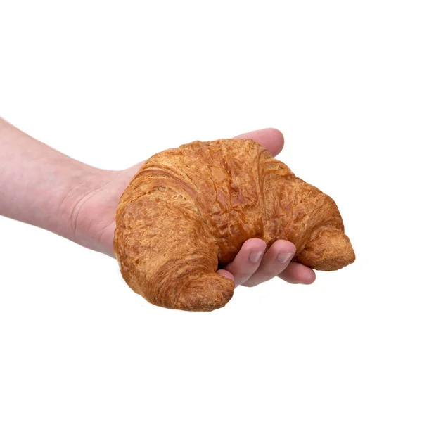 Delikat Croissant Till Frukost — Stockfoto