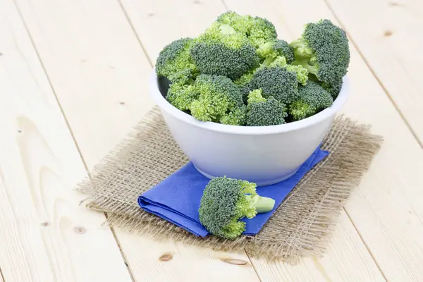 Verse Broccoli Een Kom — Stockfoto