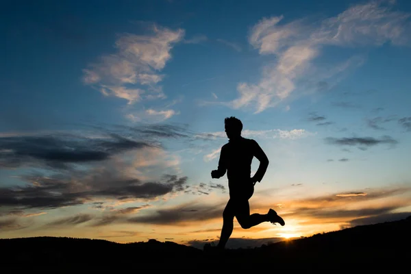 Jogging Sunset — Stock Photo, Image